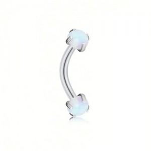 Piercing Microbell Curvo Modelo 1 Aço 316L